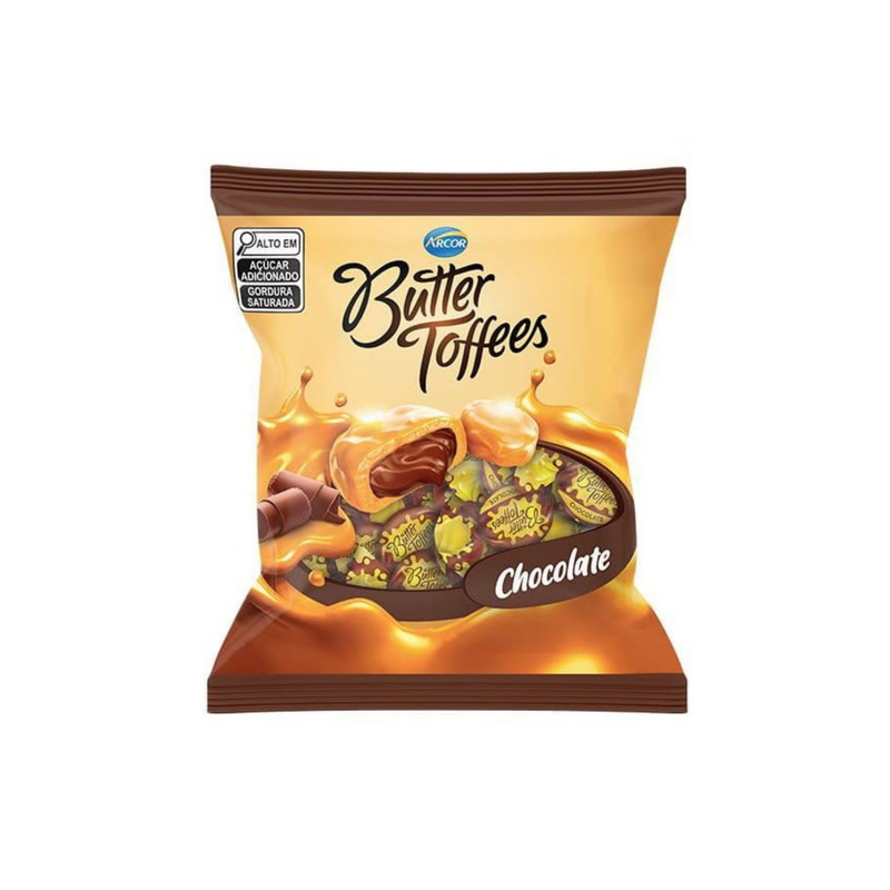 Bala Butter Toffees Chocolate Arcor 400g